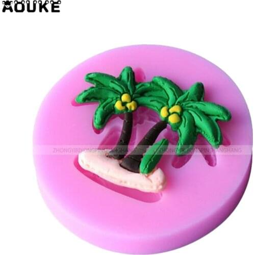 3D Coconut Fondant Cake Silicone Mold Chocolate Pastry Jello Molds Pudding Ice Cube Soap Mould DIY Cake Decoration Tools