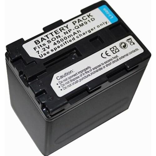 4500mAh for sony NP-QM91D NPQM91D Digital camera battery Camcorder CCD-TRV106K DCR-TRV33 DCR-TRV230 DCR-TRV19 DCR-TRV140 DCR-PC