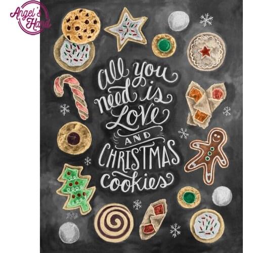 Full square drill 5D diamond painting DIY diamond embroidery love cookies Cross Stitch Rhinestone mosaic decoration