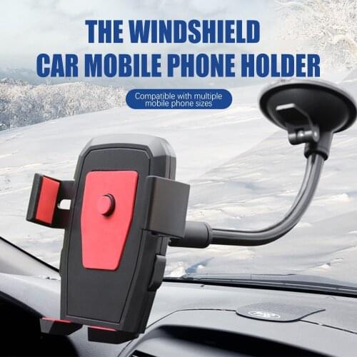 New Car Phone Holder Bracket Mount Cup Holder Universal Car Mount Mobile Suction Windshield Phone Locking Car-Accessories