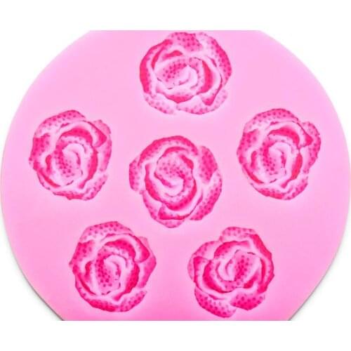 Rose Flower Shape Instant Fondant Silicone Lace Mold Cake Mold Baking Tools Cake Decorating Tools D317