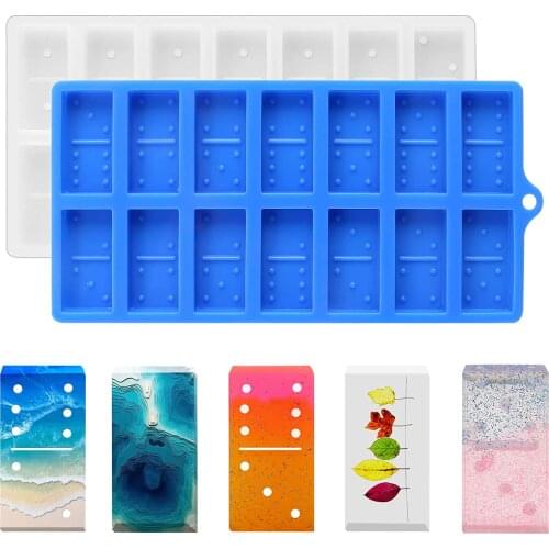Domino Molds For Resin Casting Silicone Resin Molds Domino Diy Craft 28 Cavities Double Six Epoxy Resin Casting Molds