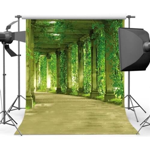 Mehofoto Corridor Photo Booth Background for Photography Green Wonderland Backdrop for Photo Studio Y-541