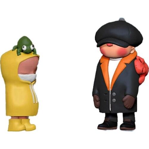 Classmate Blind Box Toys Cute Q Edition Figure Anime Action Random Surprise PVC Model Birthday Gift Decor 9 Pcs/Set