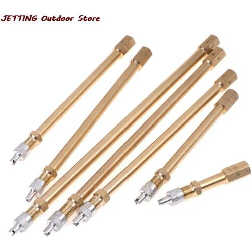 Car Auto Truck Brass Wheel Tire Valve Cap Tyre Stem Extension Pole Cap Extender Steamboat Inflation Valve Stems Automobiles Tool