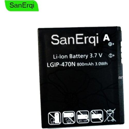 LGIP-470N Mobile Phone 800mAh Battery For LG GD580 GD580E KH8000 LH8000 Lollitop P/N LGIP-470N Battery