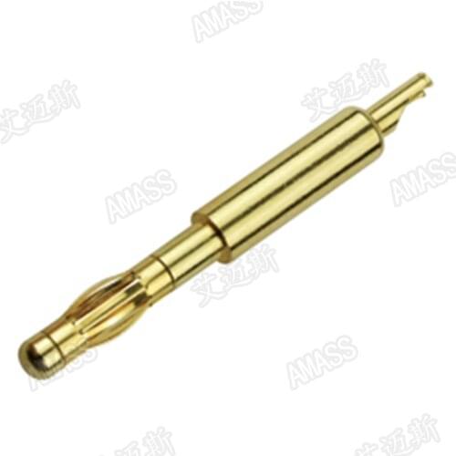 3pcs Amass 4mm Metal Plug Copper beryllium Copper Plating 24k True Gold 5.6g