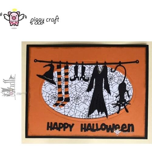 Piggy Craft metal cutting dies cut die mold Halloween clothes chain Scrapbook paper craft knife mould blade punch stencils dies