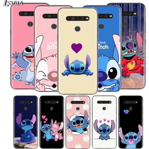 Cute Lilo Stitch For LG V60 V50S V50 G8X G8S G8 G7 ThinQ 5G K61 K51S K41S K30 K20 Q60 Q9 Soft Phone Case
