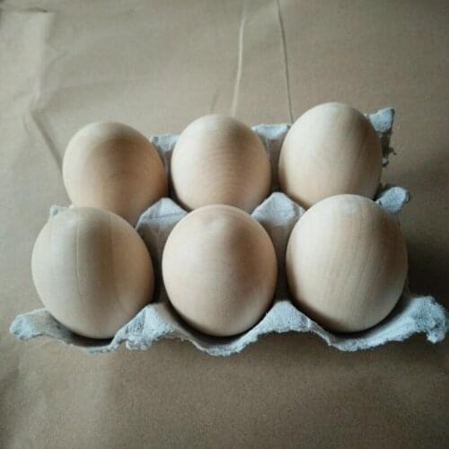 Set of 10 diy unfinished large wooden eggs diy easter eggs kids toy crafts