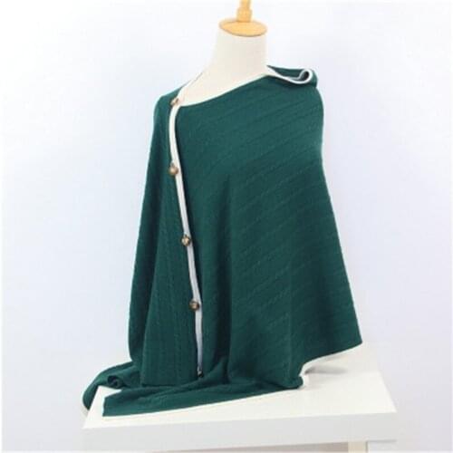 New arrival 100%cashmere twisted knit women fashion solid single button scarfs shawl pashmina 60x170cm