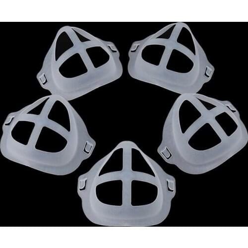 One Or 5pcs 3D Mouth Mask Support Breathing Assist Help Mask Inner Cushion Bracket Food Grade Silicone Mask Holders