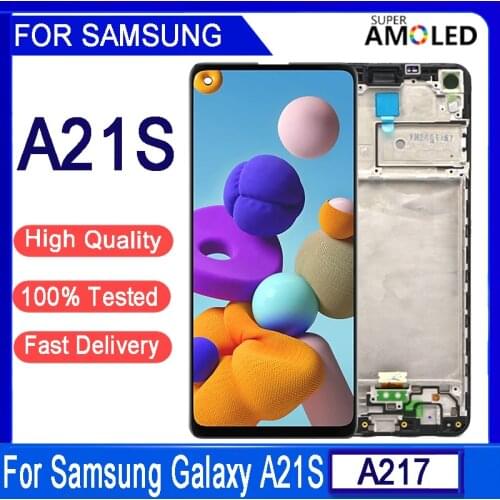 Original 6.5“LCD For Samsung Galaxy A21s A217 A217F LCD Touch Screen Digitizer Replacement For Samsung A21s SM-A217F/DS Display