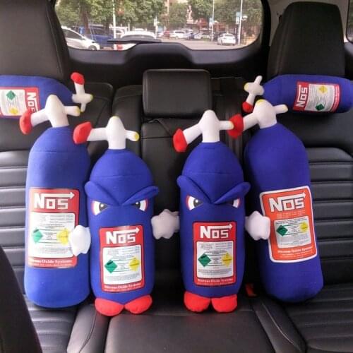 Unstuffed 50cm NOS Car Pillow Plush Toys Nitrous Oxide Bottle Pillow Plush Toy Skin 10 pcs/lot