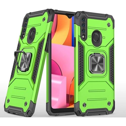 For Samsung Galaxy A20s case cover armor strong shockproof magnetic car holder metal finger ring case for A 20s A20 s