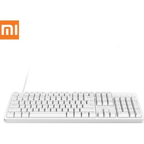 XiaoMi Keyboard Yuemi 104Keys NKRO Cherry Red Switch USB Wired Mechanical Keyboard PBT Keycaps for Windows Mac Os