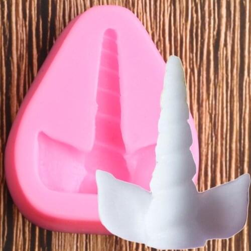 3D Unicorn Angle Ear Silicone Mold Baby Birthday DIY Cake Decorating Tools Fondant Chocolate Candy Gumpaste Mould