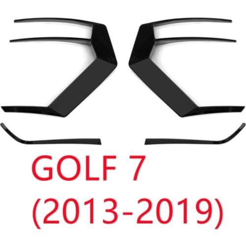 For Volkswagen Golf 7.5/7 modified R/GTI/ RLINE special rear bar light decorative frame fog lamp paste reflective car sticker