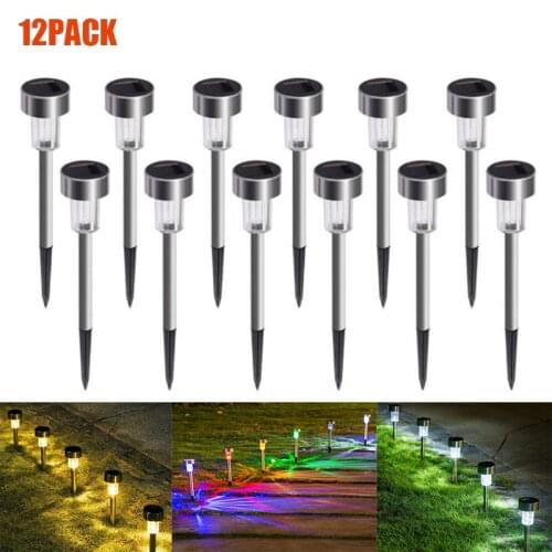 Solar Outdoor Light Garden LED Lights Landscape Light Stainless Steel Lawn Lamps Path Lights Solar Lights For Garden Decoration