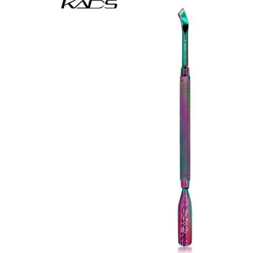 1pc 2 ways Cuticle Pusher Rainbow Nail Pusher Gel Polish Remover Cutter Dead Skin Cleaner Nail Art Manicure Pedicure Accessory