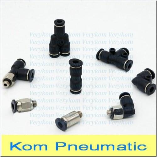 10pcs/lot Free Shipping Pneumatic 5MM Tube Fitting Male Straight Elbow Union Tee 5MM Pipe Tubing Connector PC5-01 PL5-M5 POC5-M5