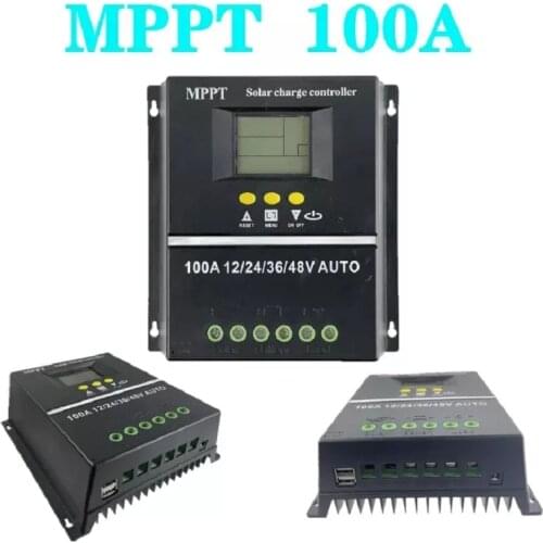 60A 80A 100A PWM Solar Charge Controller PV Regulators Solar Battery Charger compatible MPPT + PWM Solar Controllers