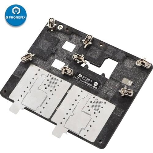 AMAO Middle Layer Tin Planting Fixture for iPhone X XS MAX for iPhone Repair Motherboard Fixture Stencil Template Tin Reballing