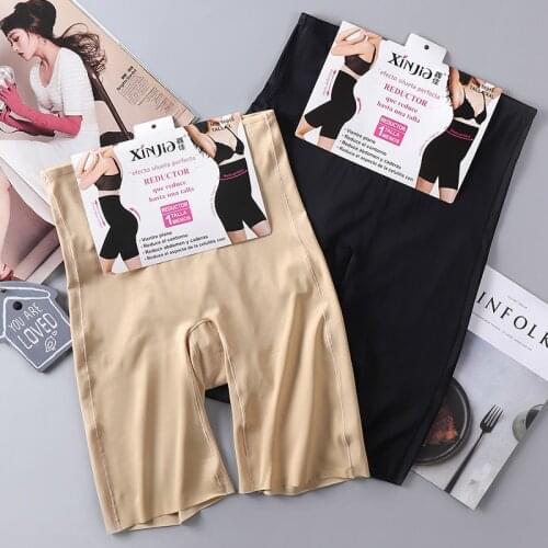 Ice silk Seamless Women High Waist Slimming Tummy Control Panties Knickers Pant Briefs Shapewear Underwear Body Shaper Lady