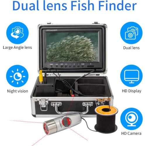 WF20 7inch dual-lens fish finder, visual high-definition fishing underwater camera for farming and salvage camera