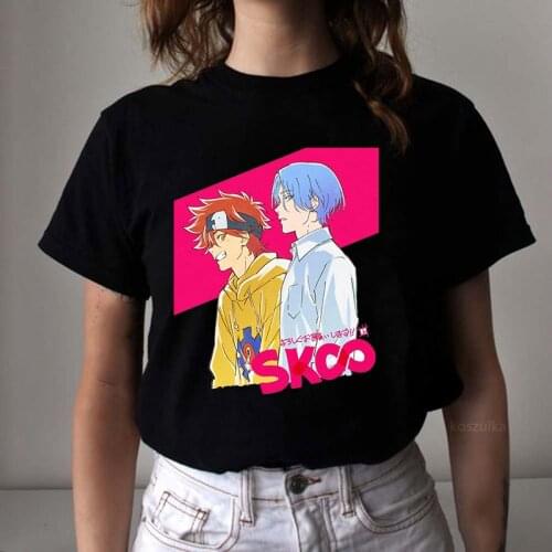 Japanese Anime Tee Shirt Sk8 The Infinity Printed T-shirts Snow Shadow Reki Joe Cherry Adam Miya T-Shirt Kawaii Women Tee Shirt