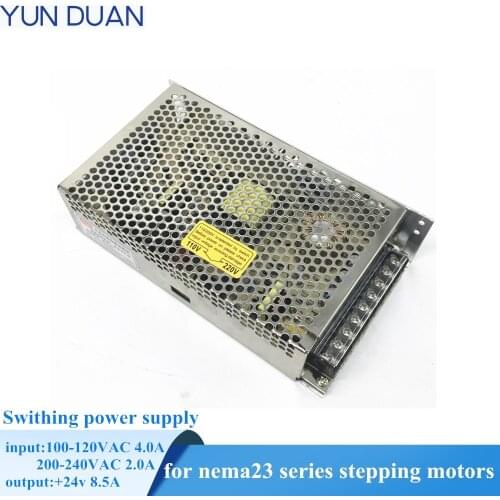 DC motor switch power supply Input 100-120VAC/200-220V,56/60Hz output 24V 8.5A AC power supply