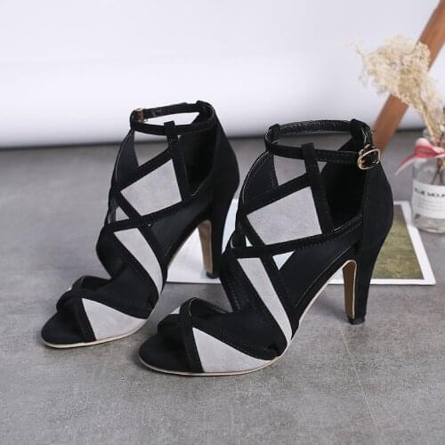 69gh Hot Sandalia Feminina Summer Gladiator High Heels Peep Toe Sandals Casual Shoes Woman Waterproof Platform