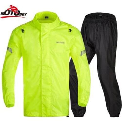 2018 New Breathable Light and Thin MOTOBOY Motorcycle Split Raincoat Locomotive MOTO Cycling Raincoat and rain pants suit