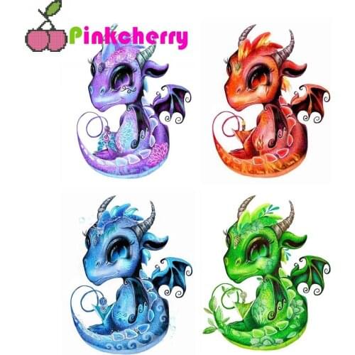 Cartoon Colorful Dragon diy diamond painting full drill animal diamond embroidery mosaic diamond stitch kids room decor k998