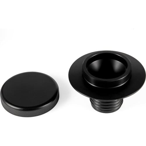 New for BMW R45 R65 R80 R90 90S 100R R100 Motorcycle Aluminum Fuel Cap Tank Gas Cover Black Gloss