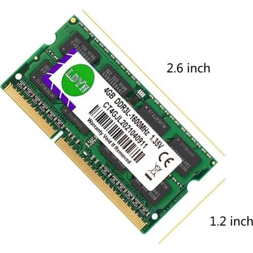 DDR3L RAM 4GB 8GB 1066 1333 1600MHZ PC3 10600s Laptop Computer Memory Modul SODIMM RAM Low voltage 1.35V PC3 12800s ddr3 ram