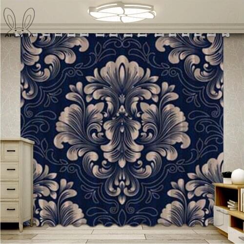 Vintage Floral Living Room Curtains Flowers Luxury Curtains Darkening Drapes For Bedroom Window Cortinas