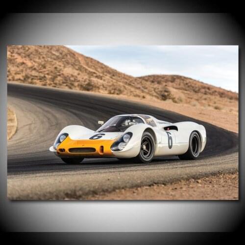 Porsches 908 Race Sport Car Supercar Picture Wall Decor Art Posters Canvas Paintings Fabric Print Room Decoration