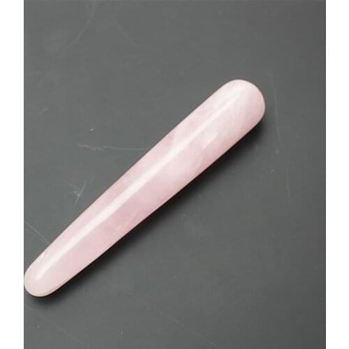 Pink Crystal massager Stick Massage pink quartz beauty massage sticks stick pink crystal massage stick