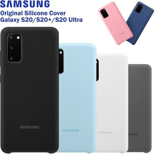 S20 Case Original Samsung Galaxy S20Plus S20Ultra Silky Silicone Cover High Quality Soft-Touch Back Protective Galaxy S20+ Plus