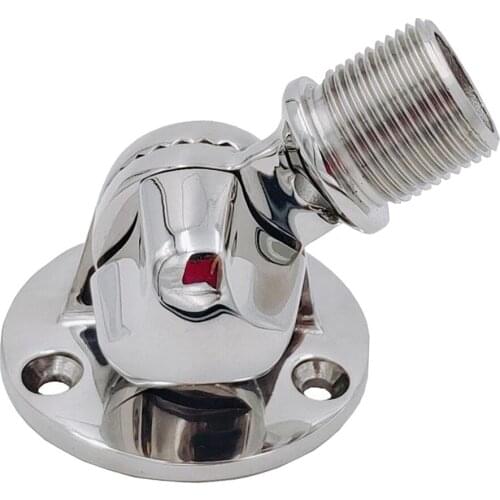 Stainless Steel Boat Swivel Base Antenna Mount Free Pivoting Base Adjustable