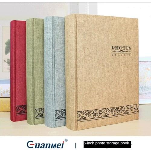 Cloth photo album, postcard photo album, creative gift album in Chinese style, 300 6-inch pocket photo albums polaroid album