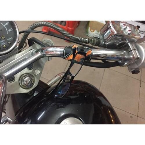 Universal Motorcycle Handlebar Mount Eyeglass Sunglasses Glasses Holder Case Cruiser