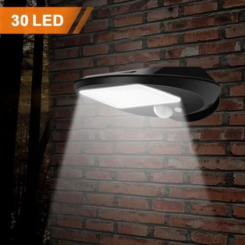 Solar Lights 30LED Waterproof Solar Motion Sensor Lights Solar Powered Motion Detector Lights for Garden, Fence, Patio, Driveway