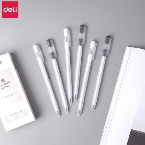 Deli gel-ink pen 0.5mm 60 pcs kawaii pens korea cute stationery student writing black ink gel pen school & office supplies gift