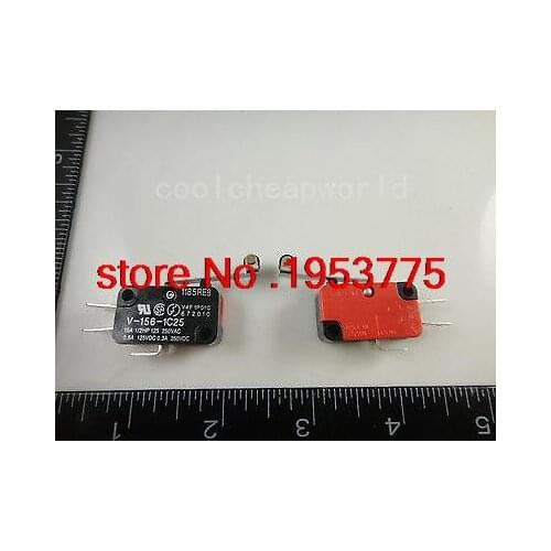 10pcs V-156-1C25 MICRO SWITCH SPDT HINGE ROLLER LEVER 15A