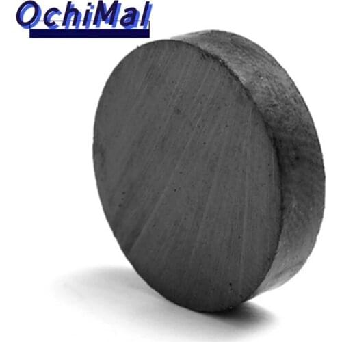 100pc/lot Disk Ferrite Magnet 14x4 27x3 30x6 15x5mm magnet fridge ferrite magnet ring ferrite magnet for speakers magnet black