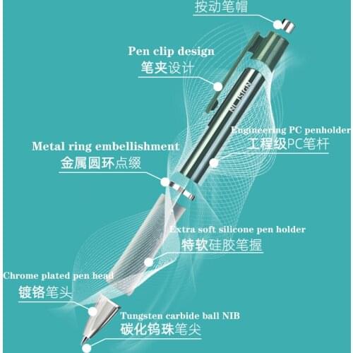 12pcs/straight liquid type full needle tube 0.5mm quick-drying black smooth writing and not easy to break ink school stationery