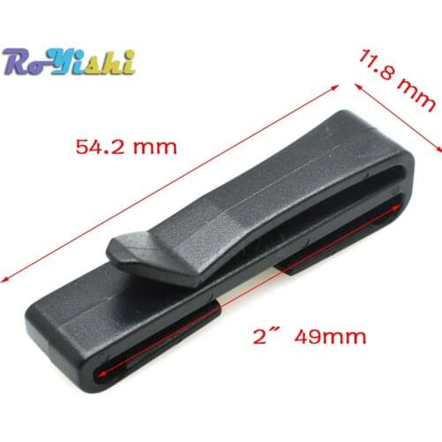 2" (49mm)Quick-Slip Keeper Buckle Webbing Ending clip Slider For MolleTactical backpack Adjusting strap webbing