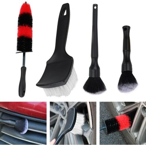 Multifunction Car Wheel Wash Brush Cleaning Brush Super Soft Tire Rim Scrub Brush Interior Seat Crevice Brush Car Accessories